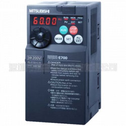 三菱變頻器FR-E720-0.1K日本原裝，電源三相220V,